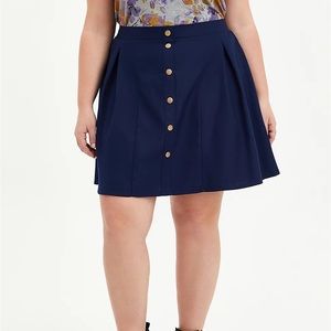 NWT Navy Torrid Skater Skirt